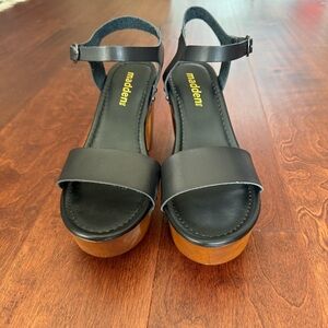 Madden Girl Black Platform Sandals